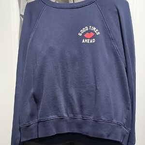 Old Navy Navy Blue Fleece Top